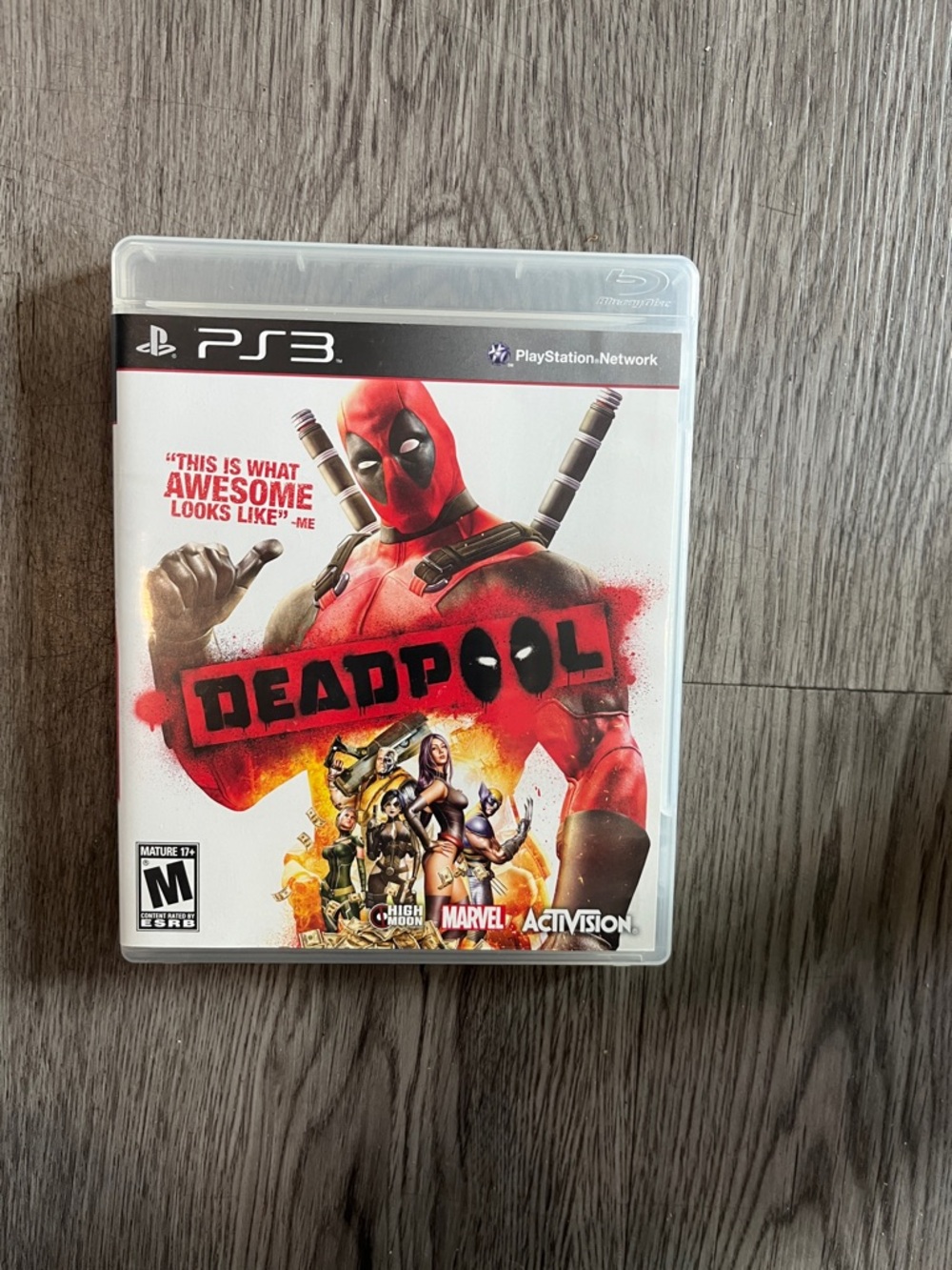 Marvel Deadpool PS3 Video Game - Red, Black, White